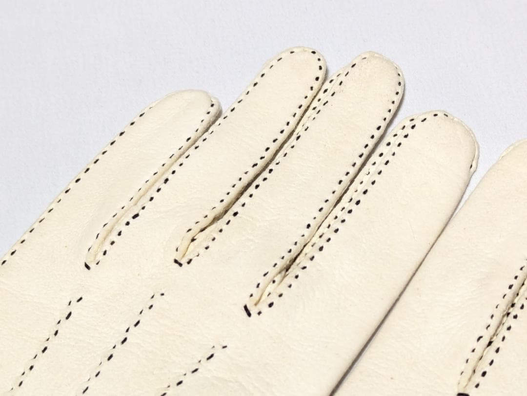 Dents ドスキン 50sヴィンテージ 英国製グローブ オフホワイト XS