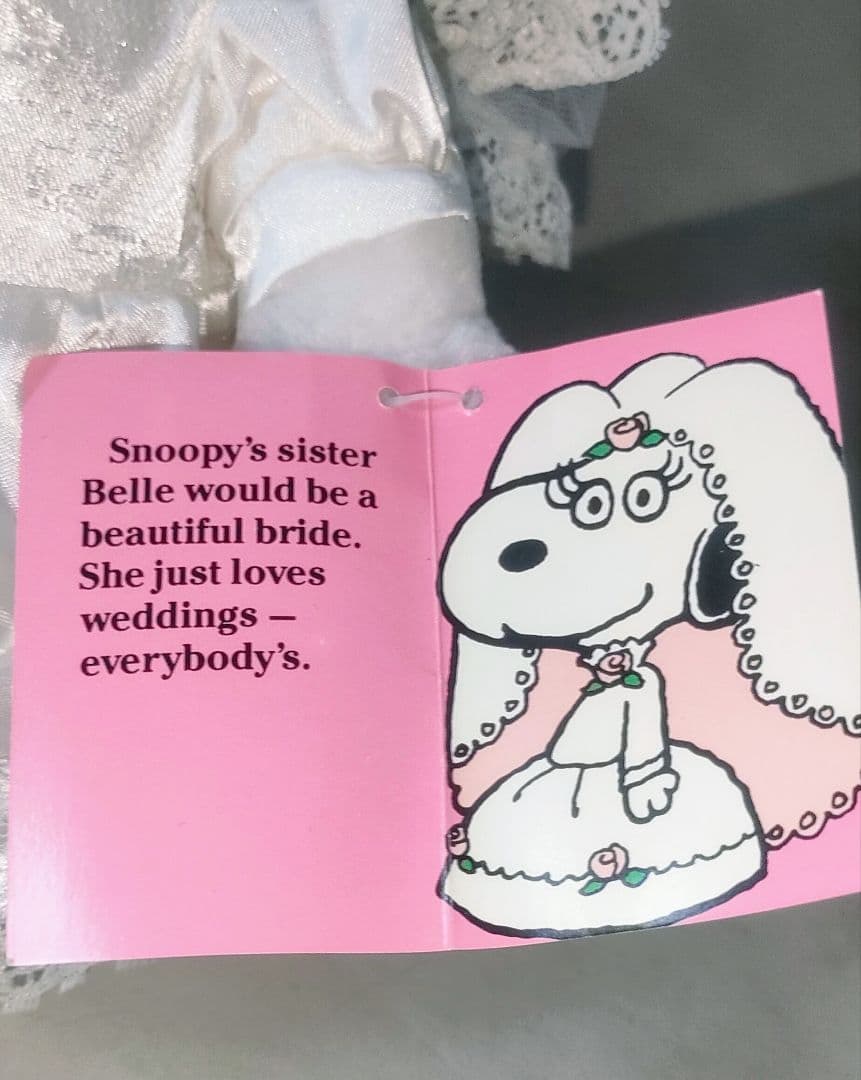 ビンテージ 80年代 スヌーピー&ベル ウエディングドール タグ付き新品同様レア