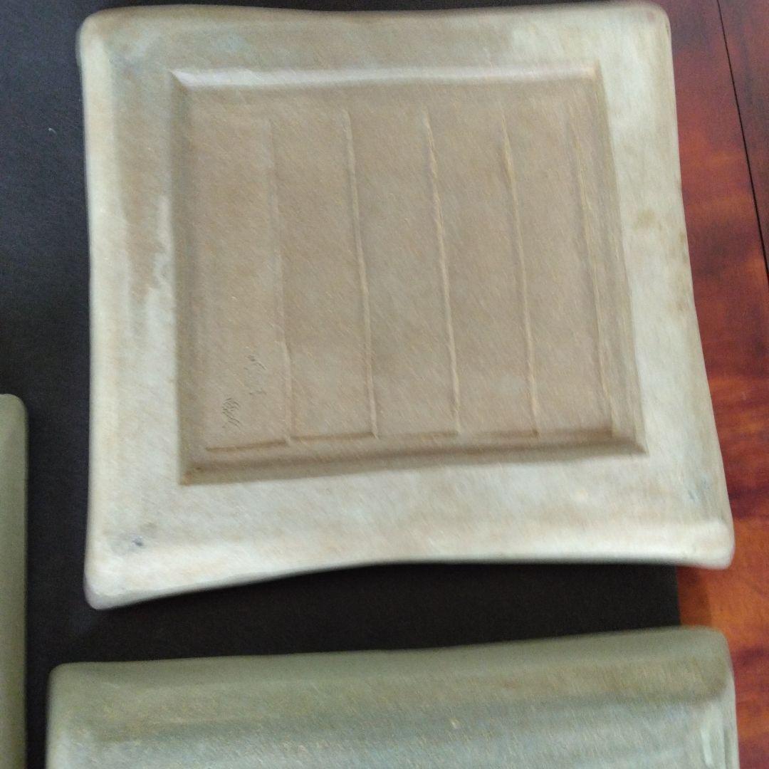 角皿　赤膚焼　正人