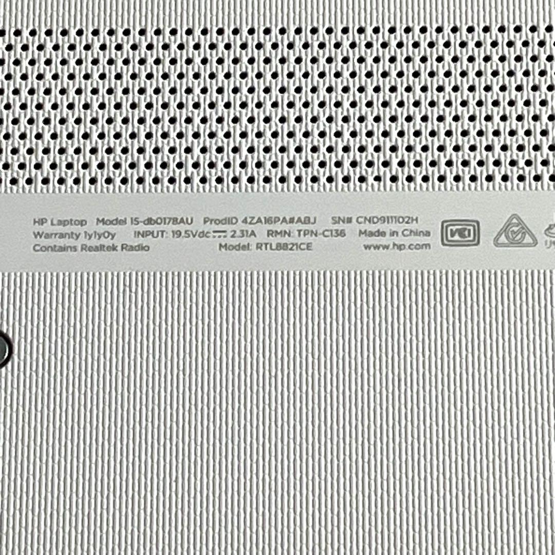 HP ノートパソコン 15-db0178AU office2019 PRO付き