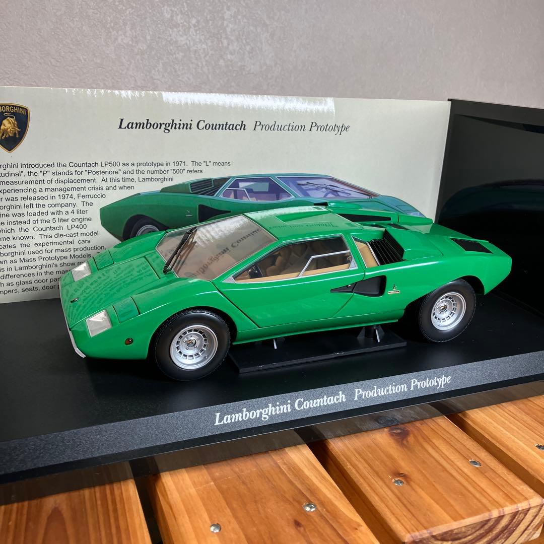 [希少]京商 1/18 ランボルギーニ カウンタック プロトタイプ グリーン