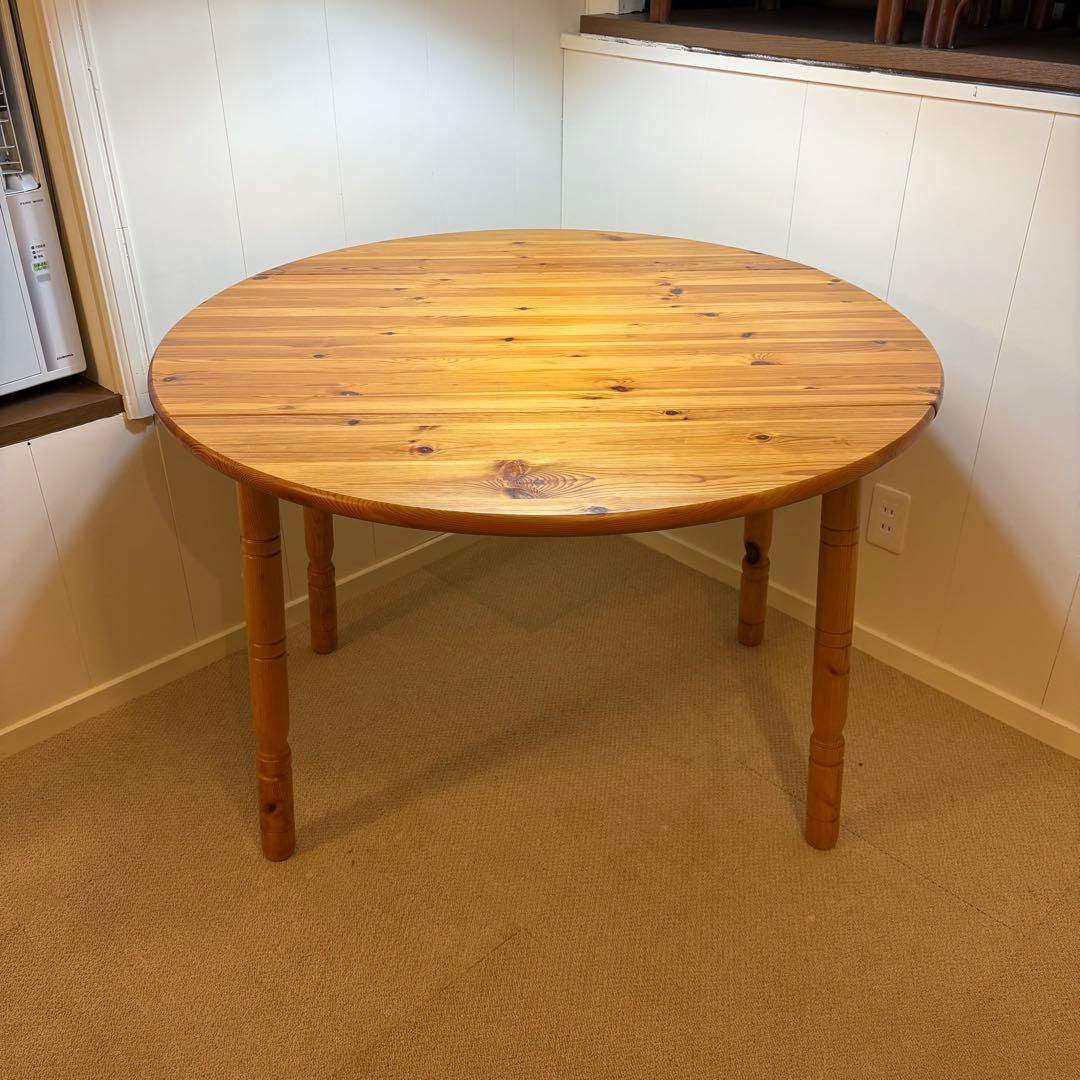 ヴィンテージ パイン無垢材　バタフライ　ダイニングテーブル