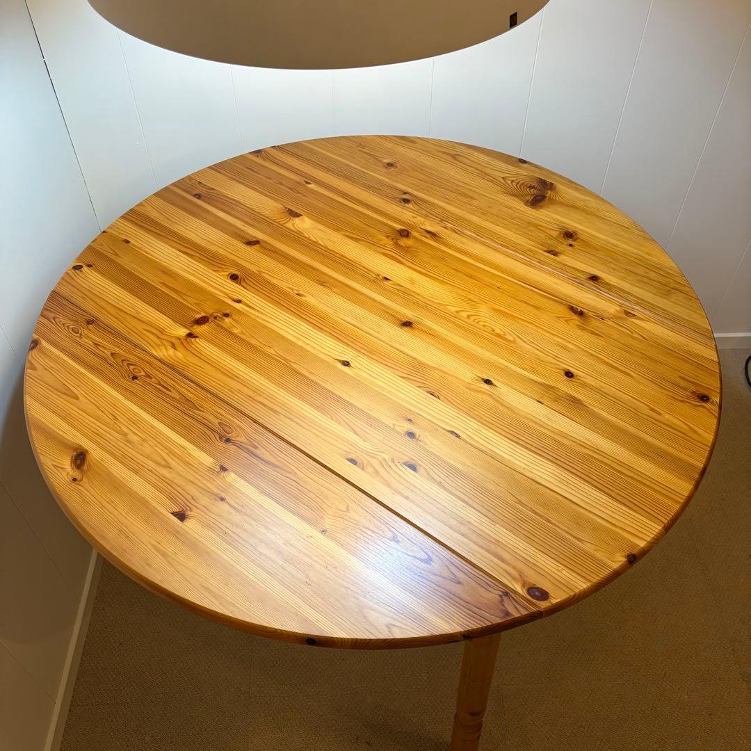 ヴィンテージ パイン無垢材　バタフライ　ダイニングテーブル