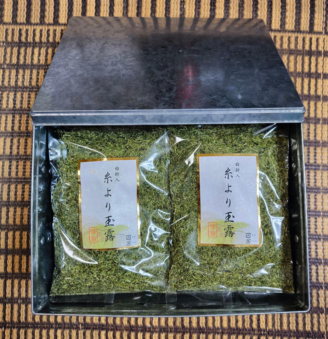 トタン茶箱付き　うまい茶　糸より玉露　X12　常温消費期限2026年03月28日