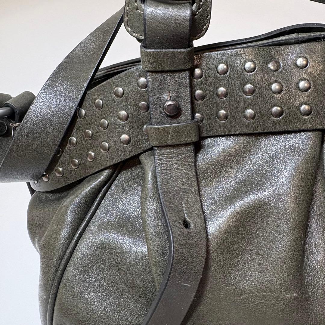 FRANCESCO BIASIA スタッズ ショルダー バッグ 2WAY