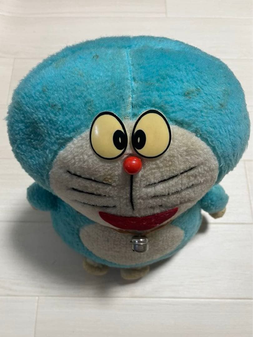 イ*リ様 ドラえもん ぬいぐるみ 鈴付き 35cm 昭和レトロ　40年以上前当時
