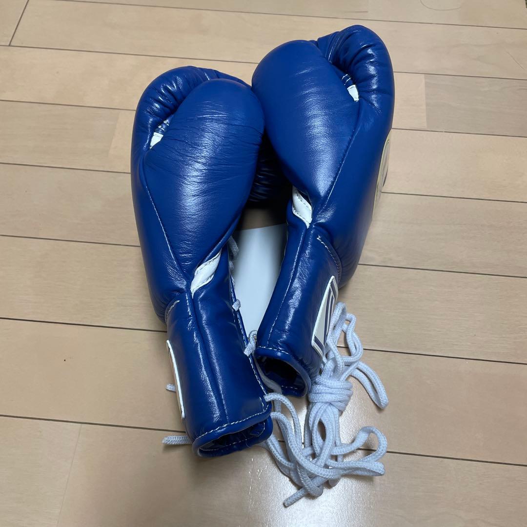 新品即日発送 ウイニング 8オンスグローブ ブルー 牛皮革製 MS-200
