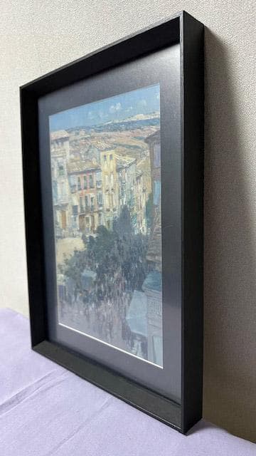 水彩アート「薔薇とシャム猫」1点物、手描き、真筆。