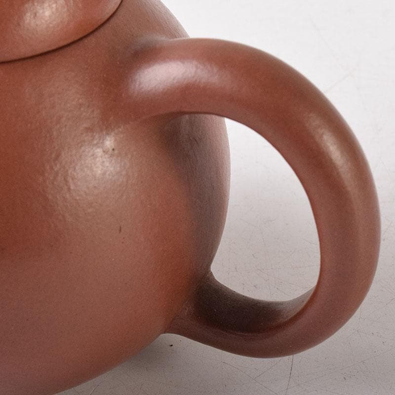 Tetsai　中国　紫砂　朱泥　漢詩刻　急須　茶壷　V　R8597