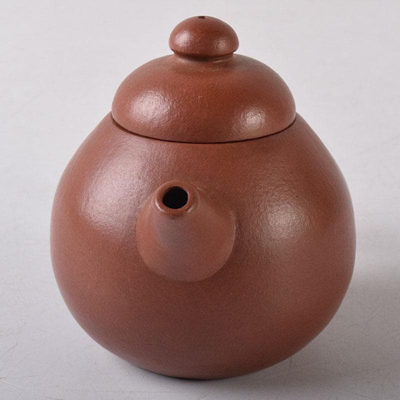 Tetsai　中国　紫砂　朱泥　漢詩刻　急須　茶壷　V　R8597