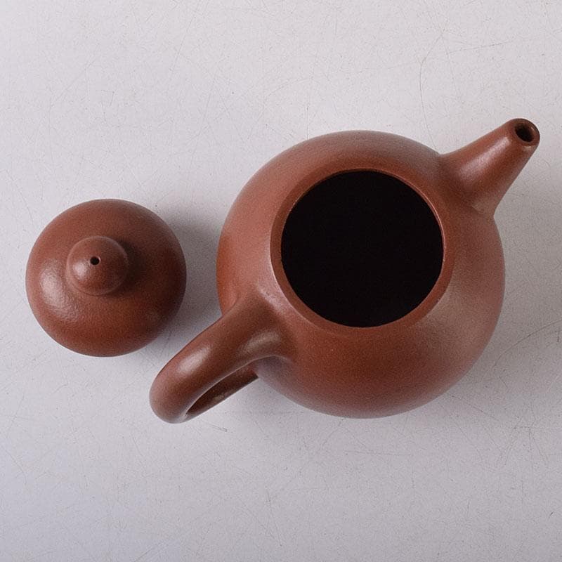 Tetsai　中国　紫砂　朱泥　漢詩刻　急須　茶壷　V　R8597