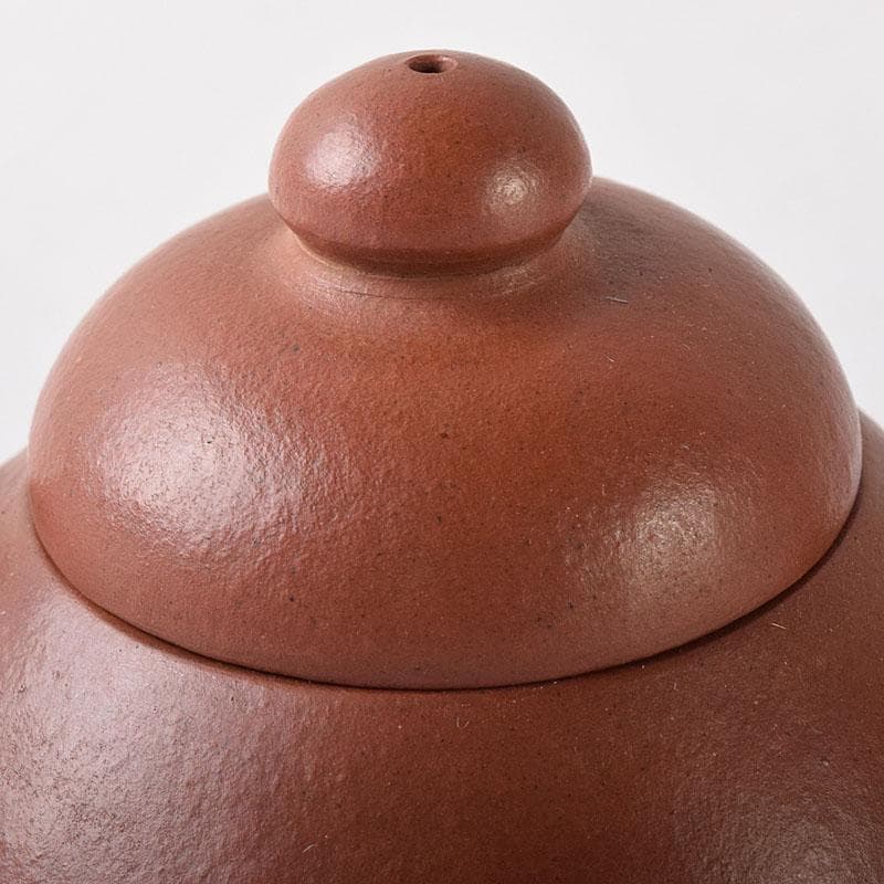 Tetsai　中国　紫砂　朱泥　漢詩刻　急須　茶壷　V　R8597