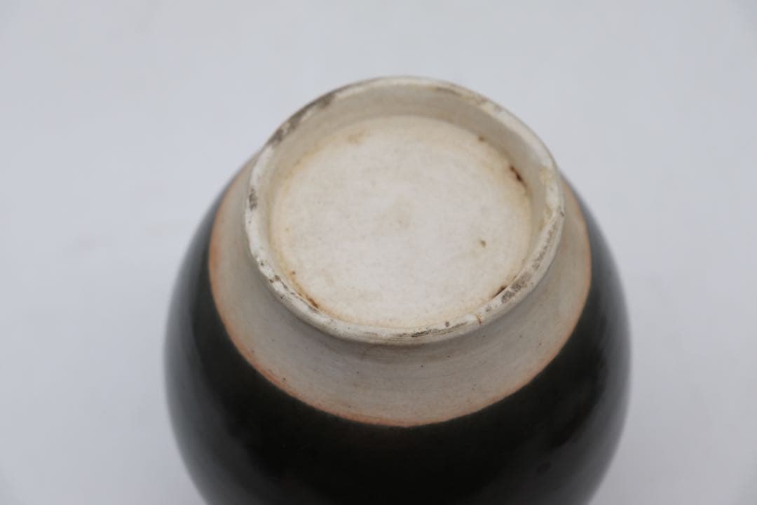 中国　そば釉四糸瓶　送料込み0806