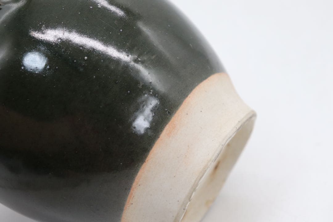 中国　そば釉四糸瓶　送料込み0806