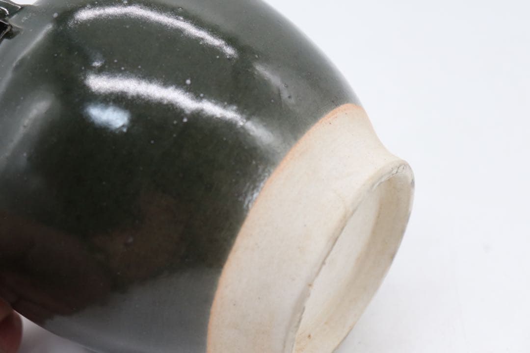 中国　そば釉四糸瓶　送料込み0806