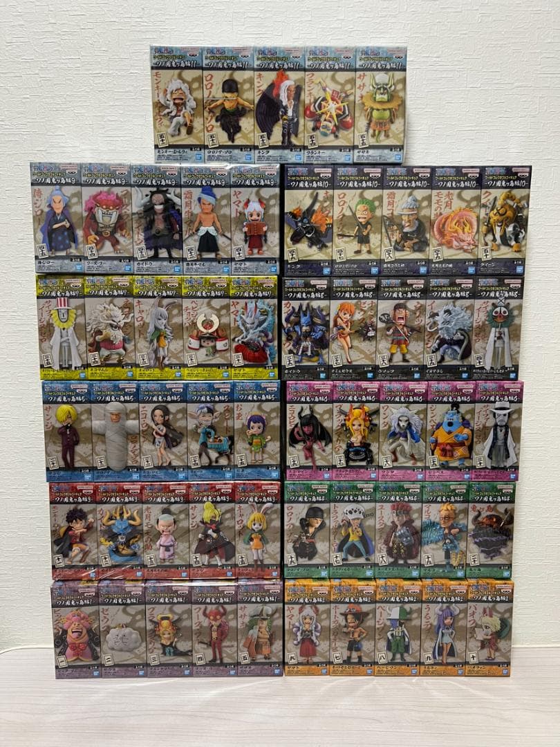 未開封 ワンピース WCF ワーコレ ワノ国 鬼ヶ島 回想 完結 83種 コンプ