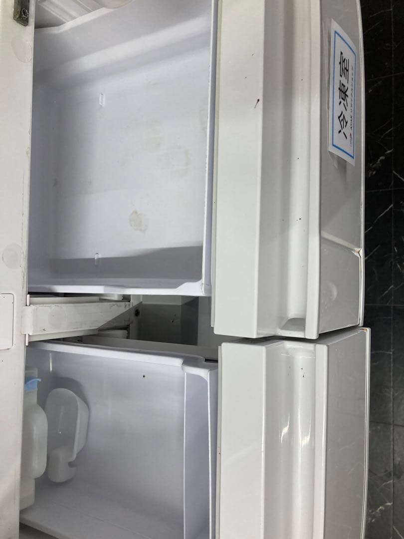 中古6ドア大型冷蔵庫HITACHI ノンフロン冷蔵庫 2018年製直接