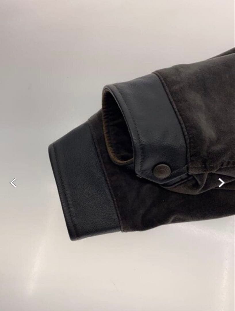 schott nyc レザーコンビ　ジャケット