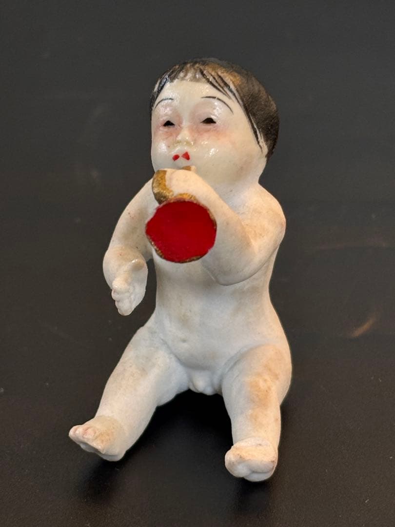 大珍品　戦前のオールビスクドール　日本製　瀬戸ノベルティ　和製ビスクドール