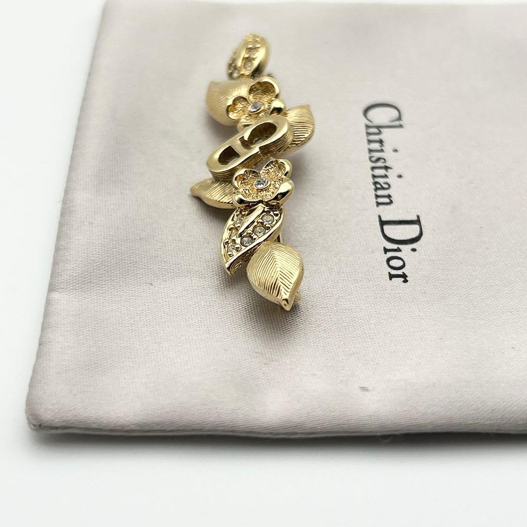 2398 極美品✨Dior　ブローチ　CD　ロゴ　希少　刻印