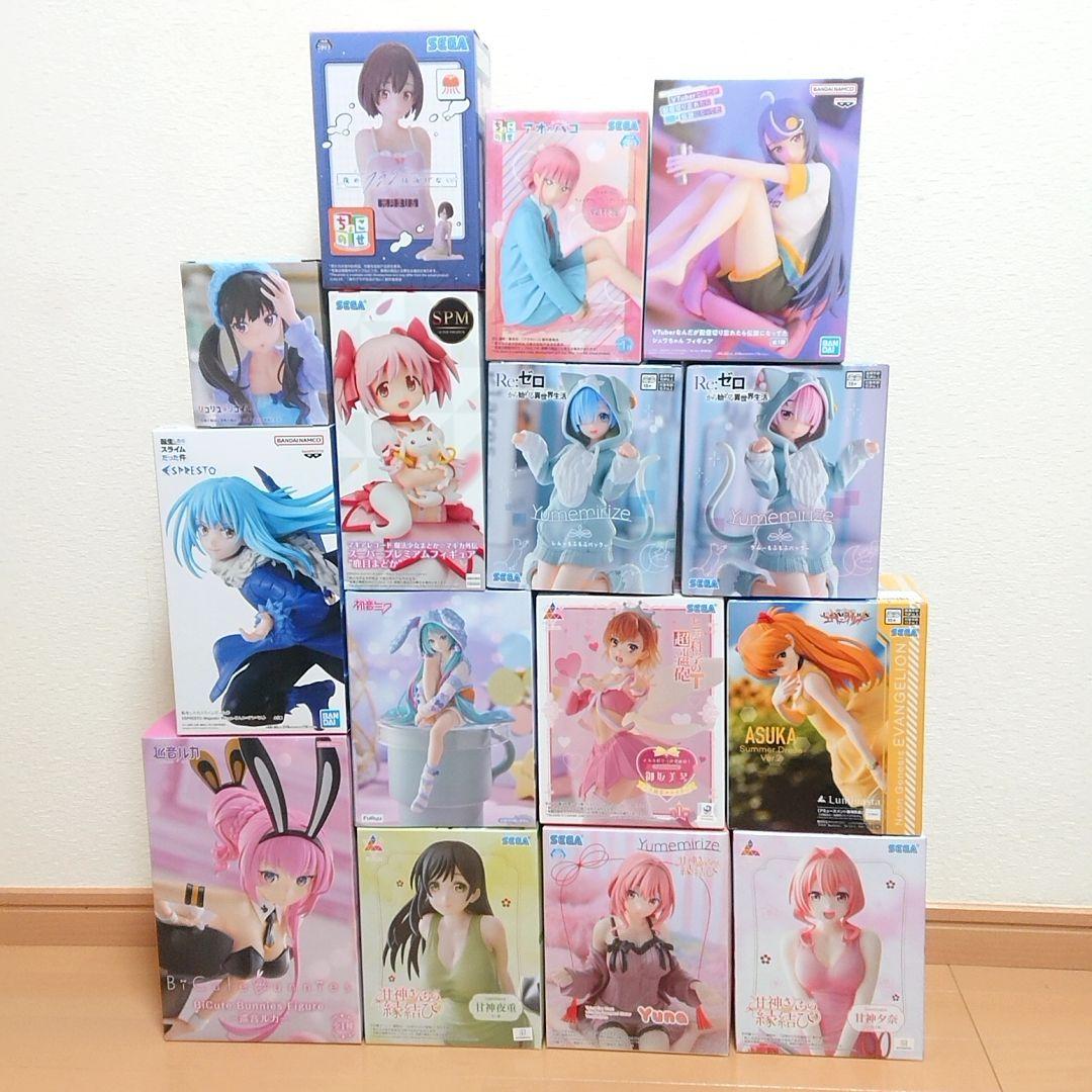 フィギュアまとめ売り リゼロ・まどか☆マギカ・巡音ルカ等15体セット