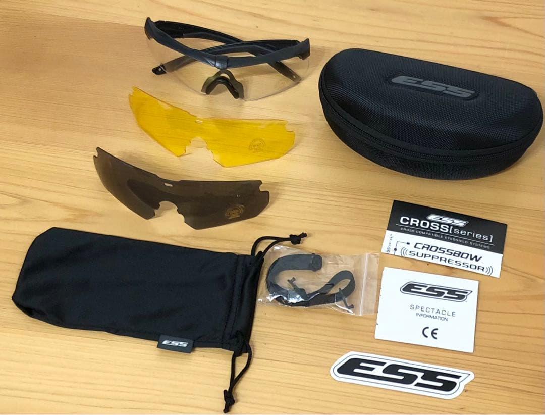 【新品✨プロ仕様✨】ESS CROSSBOW ブラック　黒　アイセーフティ