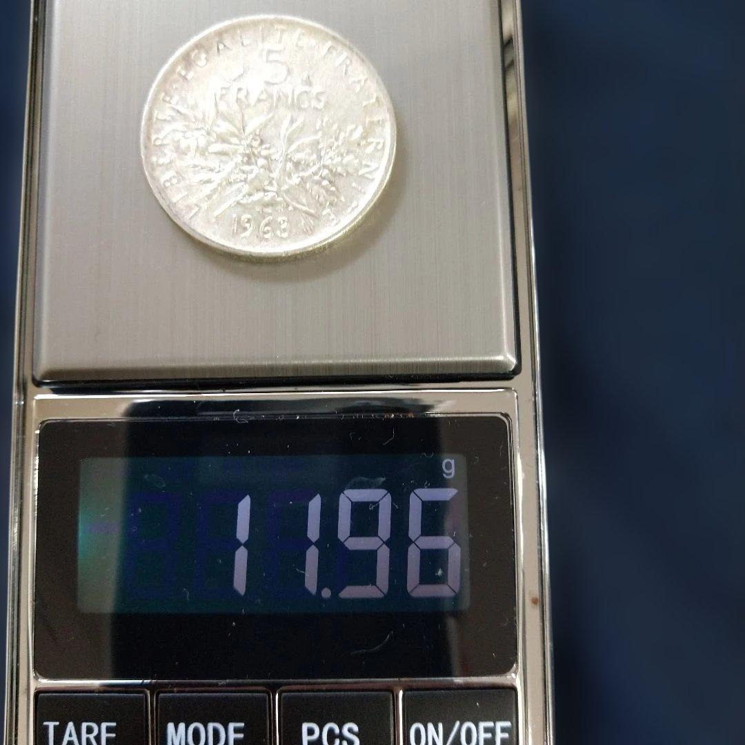 フランス5フラン銀貨 1963 1966 2枚セット種を蒔く人　銀835