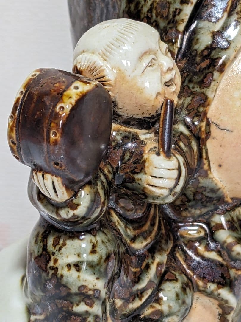 ⭐️唐子像 布袋様 越後獅子 磁器人形 置物 縁起物 作家物美術工芸品骨董品