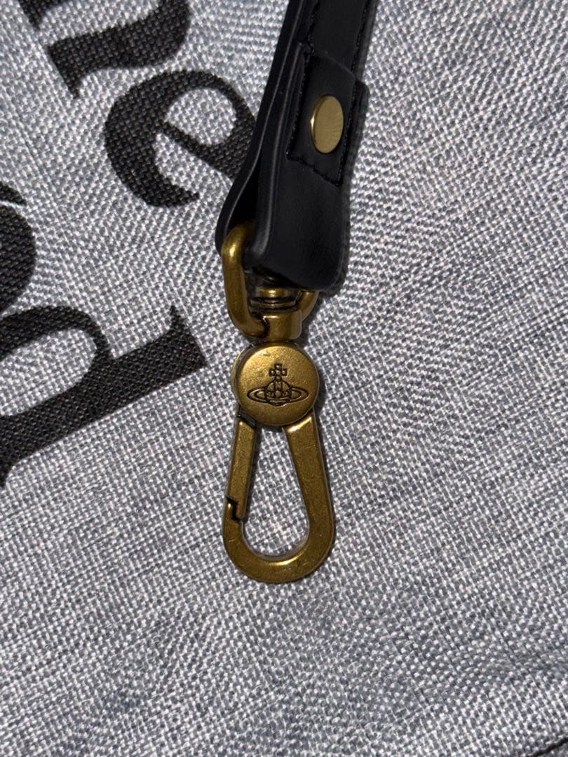 Vivienne Westwood オーブロゴ レザー ハンドバッグ