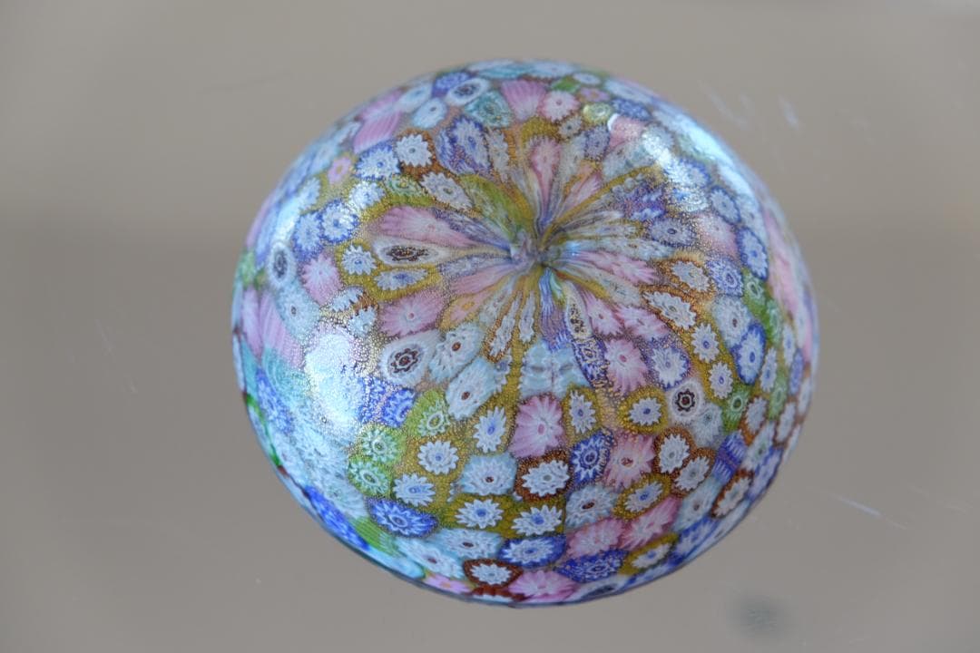 吹きガラス ミルフィオリ ムラーノガラス ヴェネチアングラス/小皿/江波冨士子