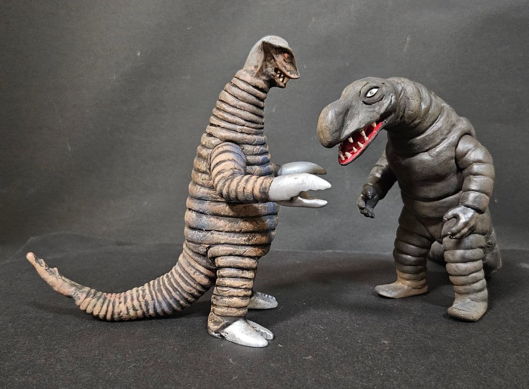 ウルトラ怪獣ソフビ　サドラ　デットン　リペイント完成品