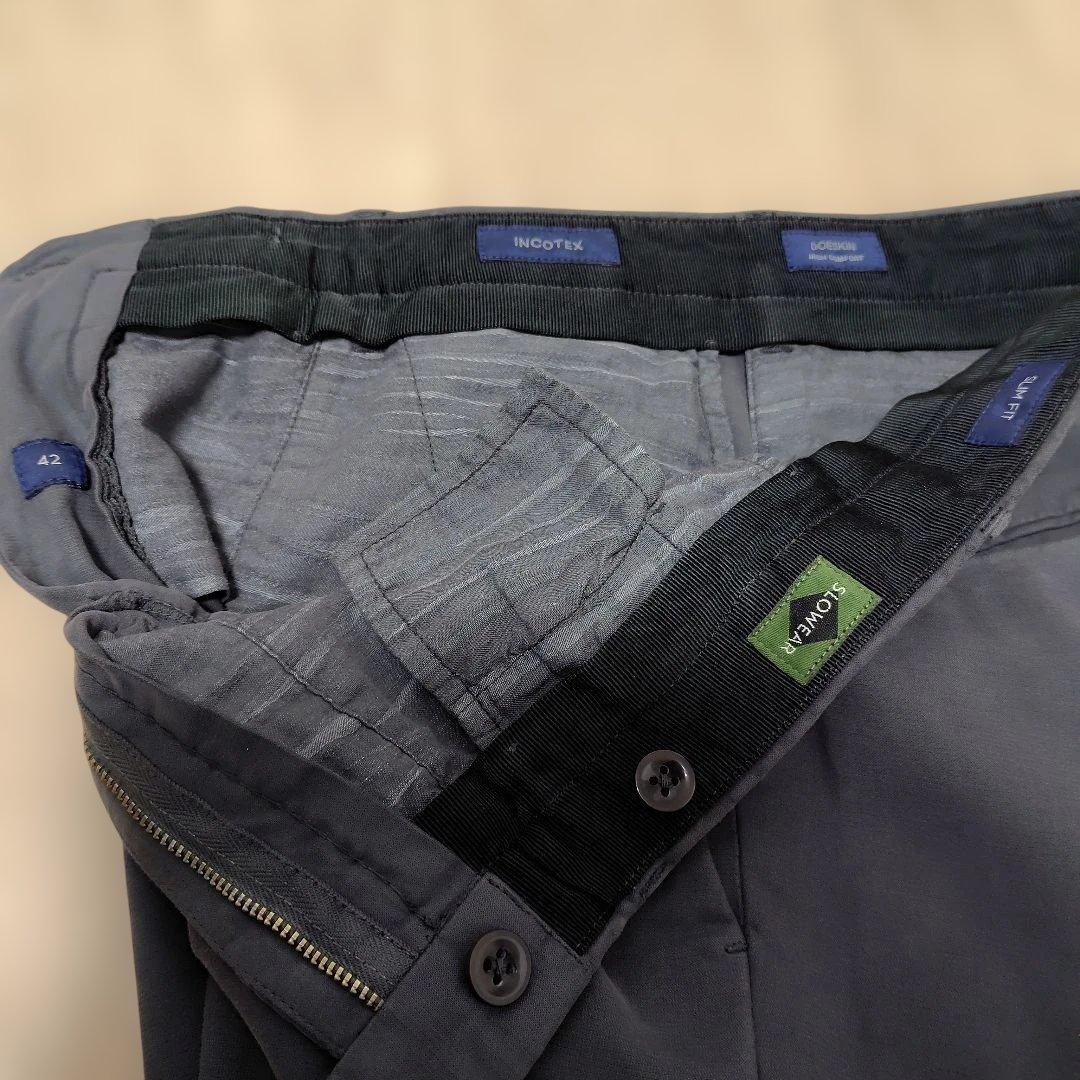 【美品】インコテックス　DOESKIN　2024AW　サイズ42　グレー