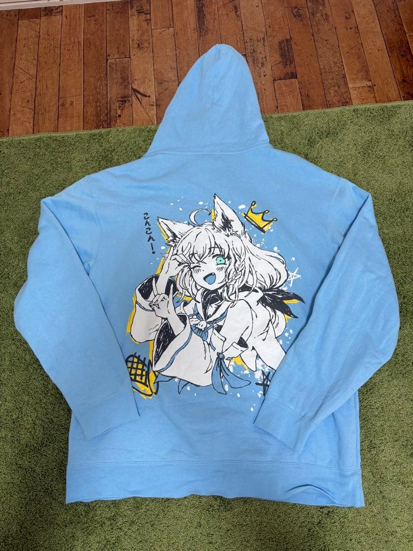 ホロライブゲーマーズ×OMOCAT　白上フブキ　パーカー Lサイズ