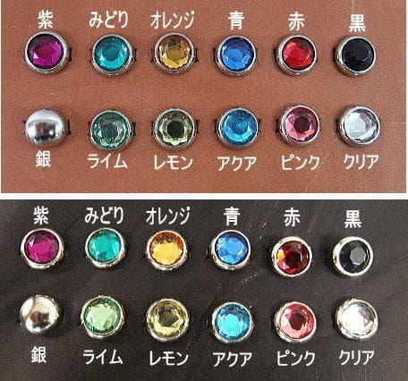 フラワースタッズミドルトラッカーウォレット ハトメ小判カン付き