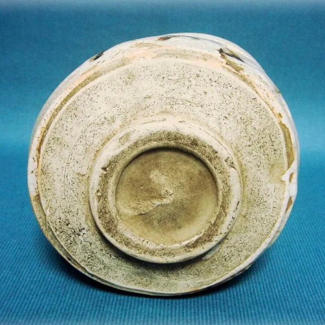 502『黒織部茶碗 箱付き』　/骨董品 古美術 アンティーク 古玩