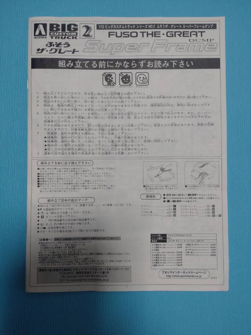1/32 青島 ビックカスタムトラック シリーズ２ ふそうザ・グレートダンプ