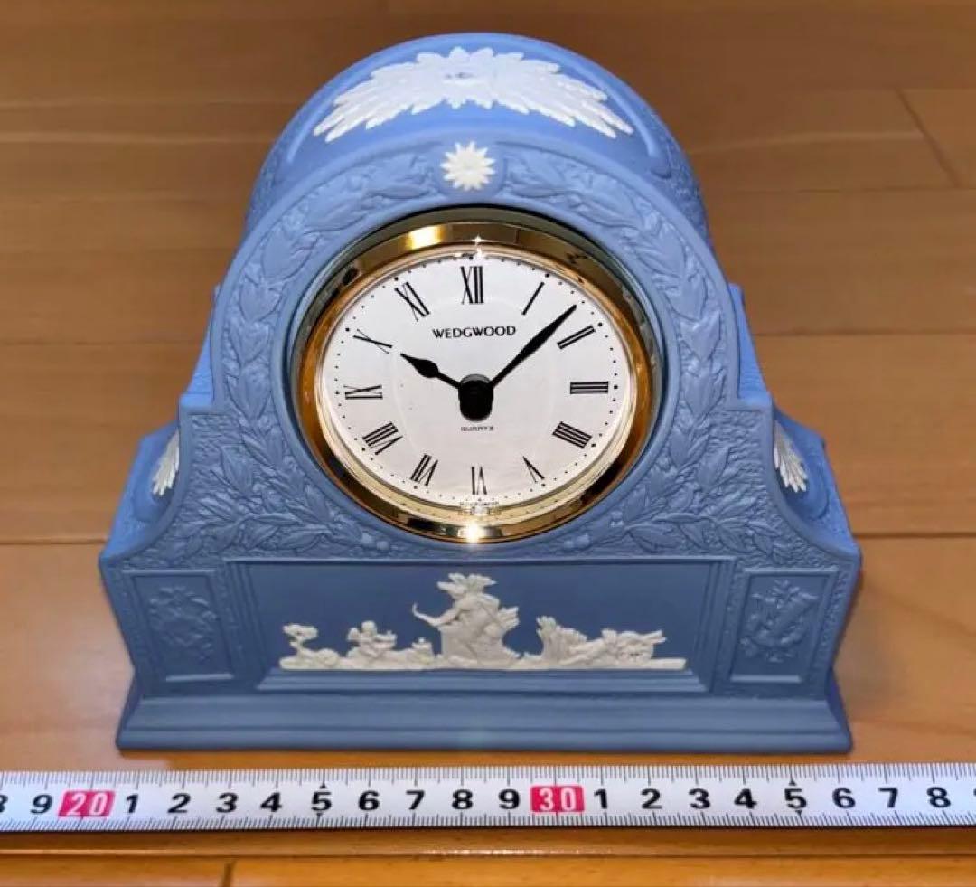  ブルー 置時計 装飾的なデザイン
