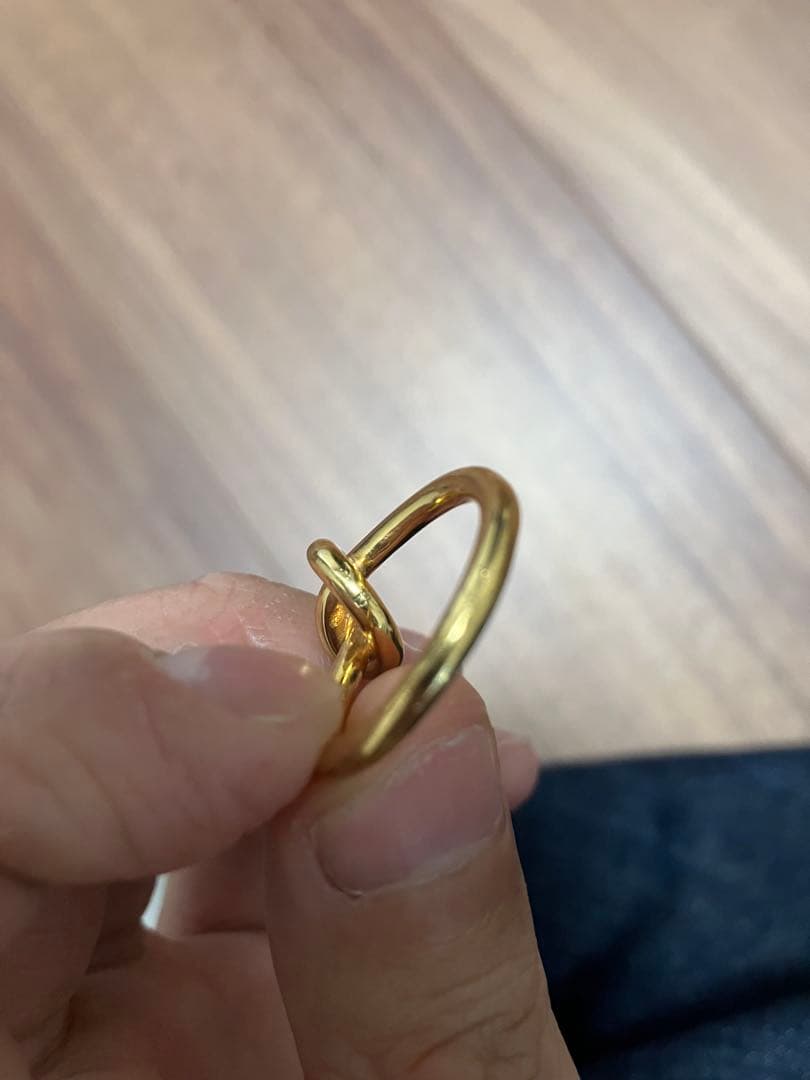 【CELINE】ゴールド ノットリング　52