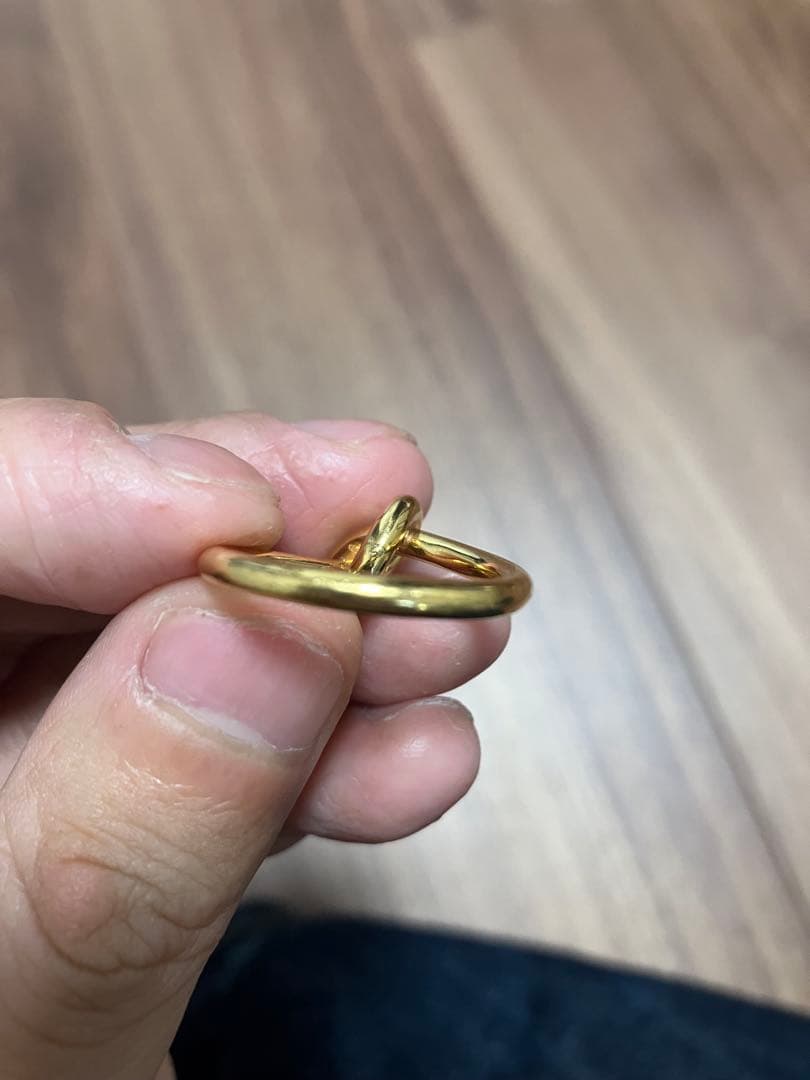 【CELINE】ゴールド ノットリング　52