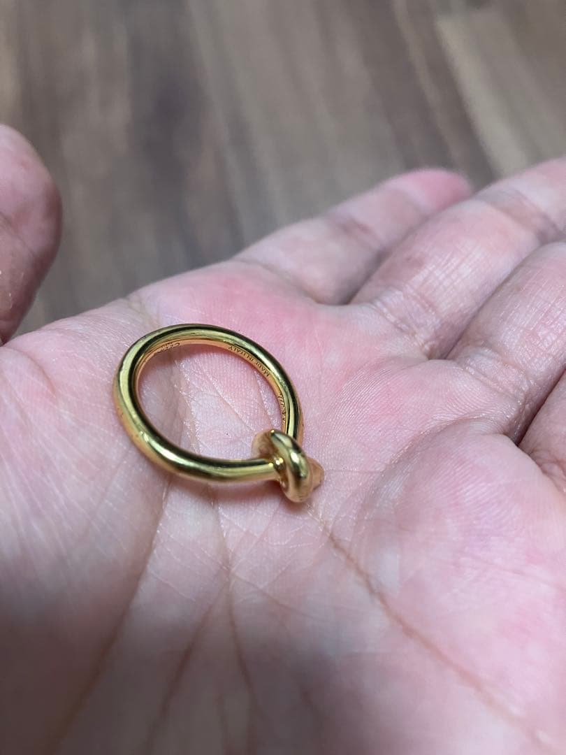 【CELINE】ゴールド ノットリング　52