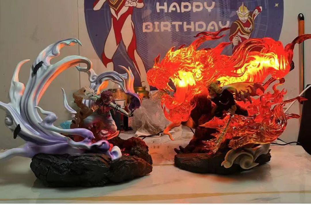 鬼滅の刃 I.W-STUDIO 猗窩座 煉獄杏寿郎 フィギュア