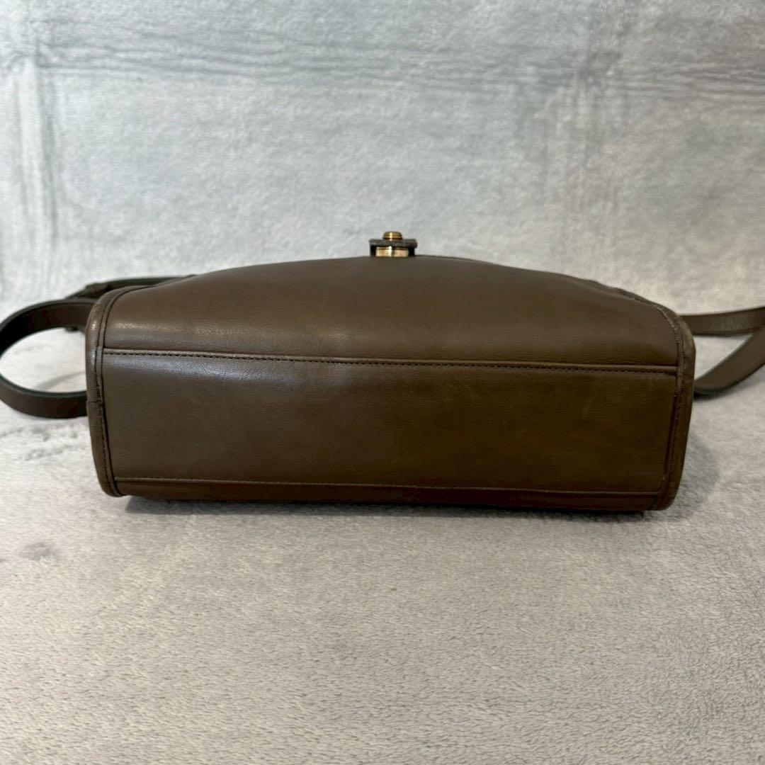 バッグ Vintage Coach Olive Green Fulton Bag