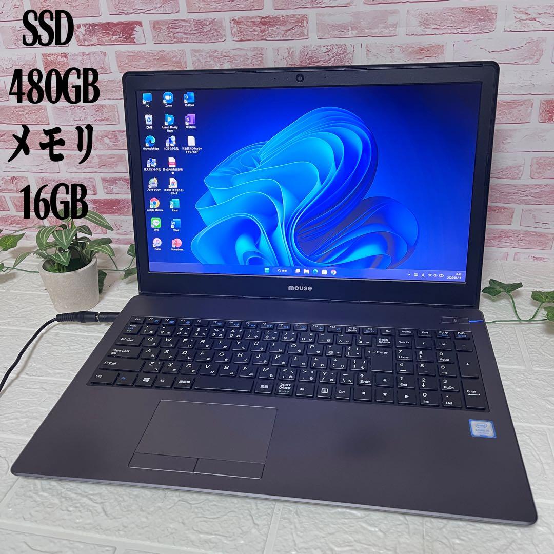 ★中古 SSD480GB メモリ16GB★カメラ TypeC ノートPC160