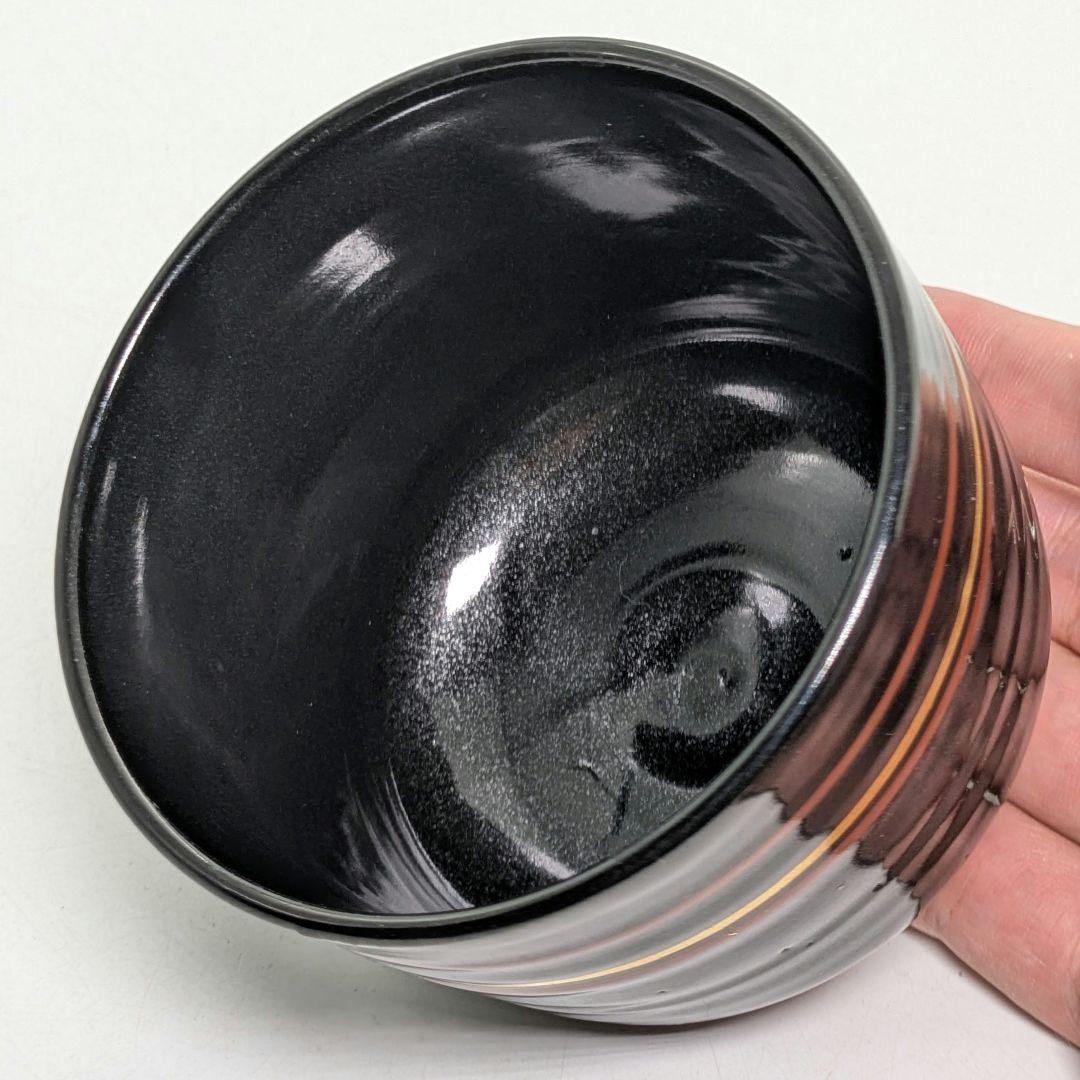 五代尾関作十郎 犬山焼 仁清写茶碗（書付 松尾流十一代家元 松尾実知） 共箱栞