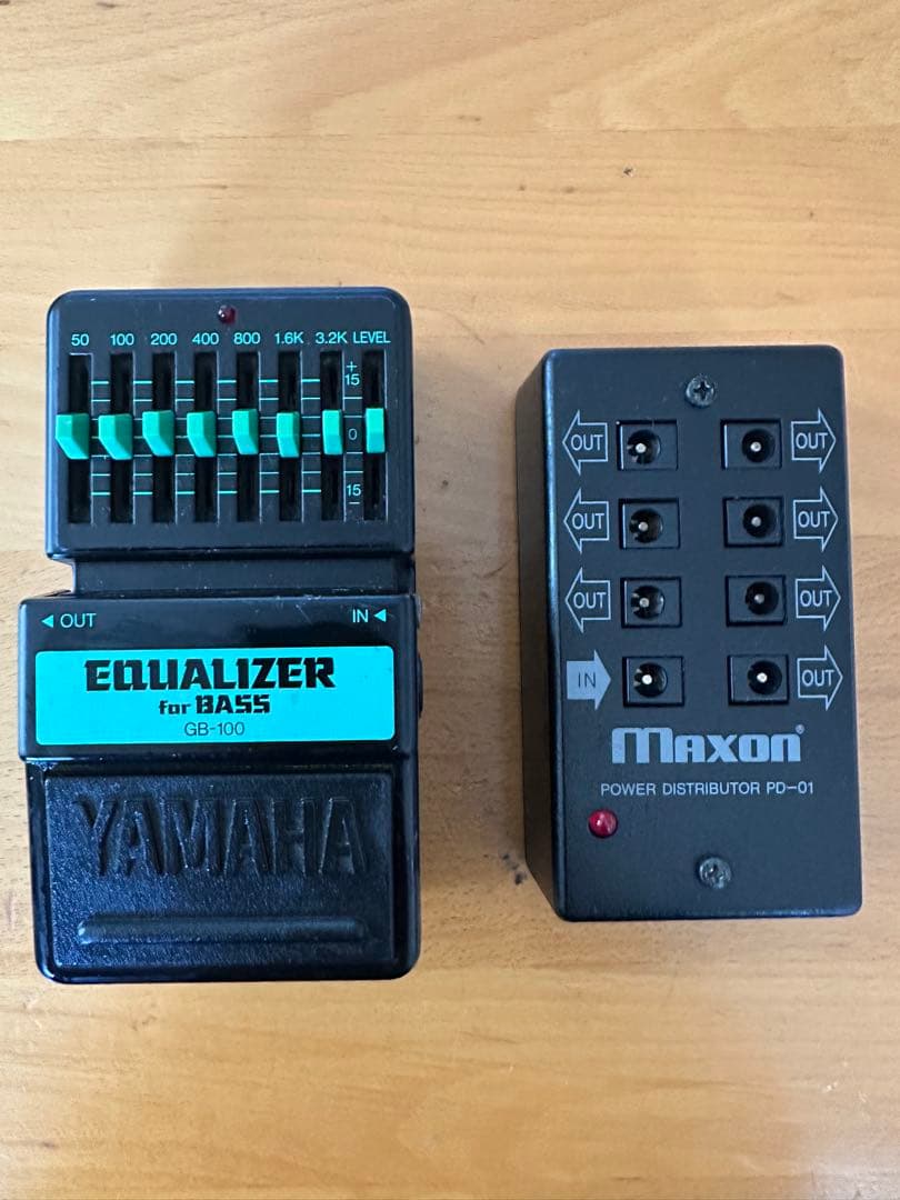 Yamaha GB-100イコライザー/Maxon PD-01 パワーサプライ
