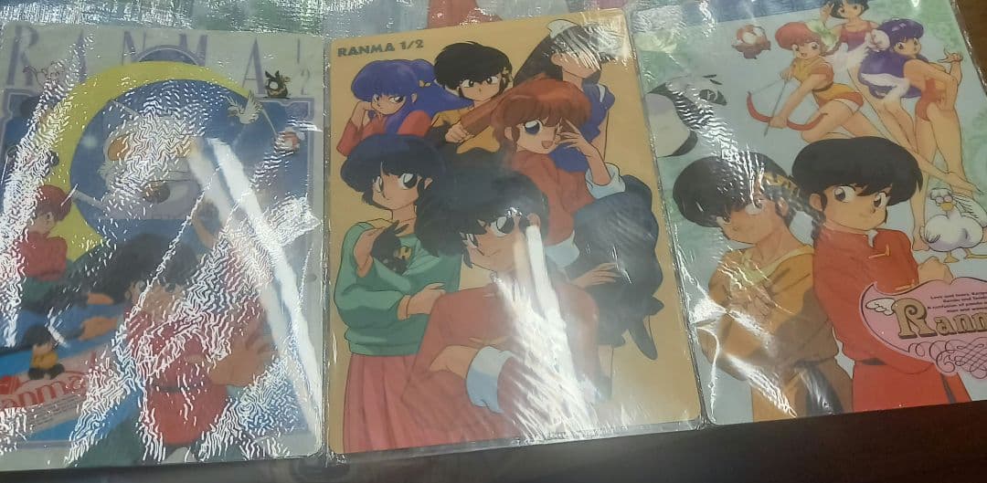 激レア☆当時☆らんま1/2☆下敷き☆24枚セット☆コミックフェア付☆ファイル付き