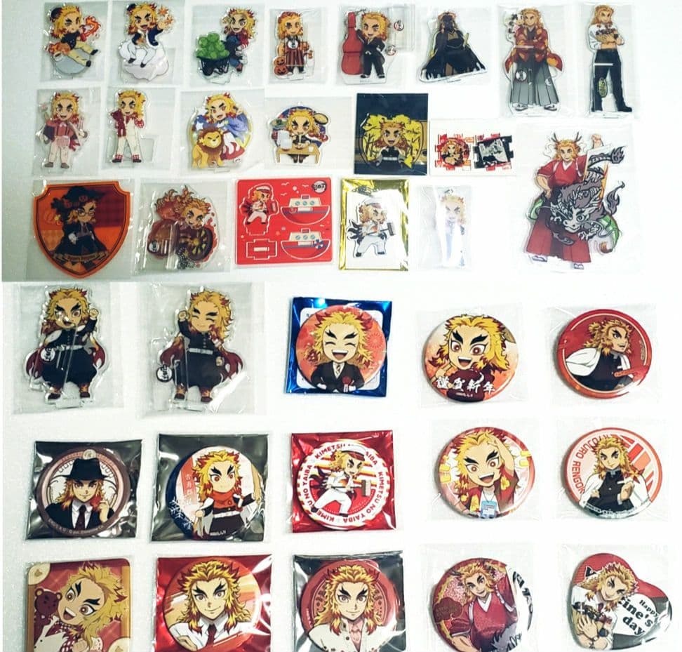 鬼滅の刃 煉獄杏寿郎 アクスタ 缶バッジ 35点セット まとめ