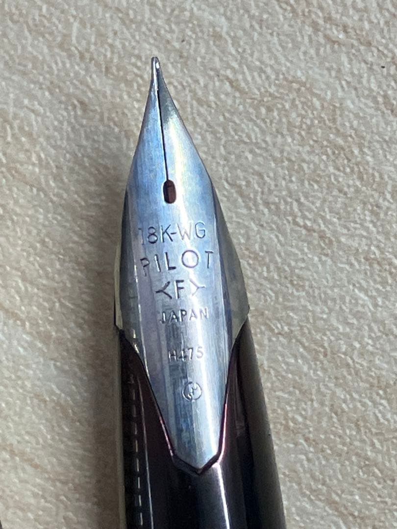 値下！PILOT カスタム 18K-WGスターリングシルバー 万年筆 廃盤