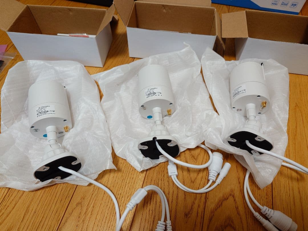 HD NVR Kit　防犯カメラ　カメラ3台付き　未使用