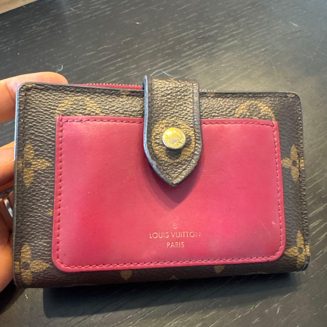 Louis Vuitton 二つ折り財布 ブラウン/ピンク